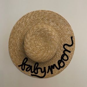 Straw Hat for your babymoon! (Hand made lettering)